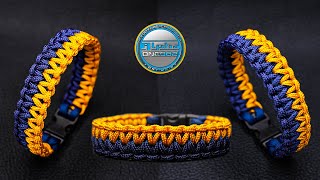 Learn How to Make a Paracord Bracelet Beautiful Elegant Thin Paracord Solomon Cobra Modified Knot [upl. by Rayna518]