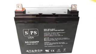 12V 35Ah SLA AGM Wheelchair Battery Overview  Sigma Power Systems [upl. by Matelda]