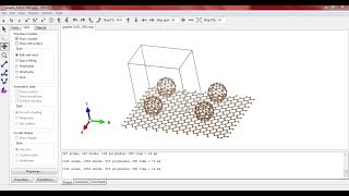 Making a Graphene  C60 heterostructure in Vesta  part 2 [upl. by Cindi]