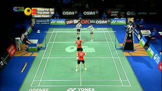 F  WD  Wang Xiaoli  Yu Yang vs Tian Qing  Zhao Yunlei  2011 Yonex Denmark Open [upl. by Mikiso245]