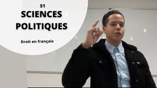 S1 Les Sciences Politiques Droit en français [upl. by Ynamreg169]