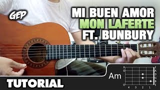 Como tocar quotMi Buen Amorquot de Mon Laferte ft Enrique Bunbury en Guitarra Acústica  Tutorial HD [upl. by Anilac]