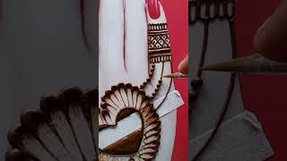 Beautiful mehndi design simply short video back hand mehndi scissor sa dil 💖 mehndi new2024sonam [upl. by Akehsyt42]