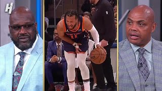 Inside the NBA reacts to Jalen Brunson’s Injury during Game 2 [upl. by Ame]