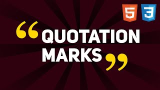 How to use Quotation Marks in HTML CSS  Auto Quotation Marks  Quotes amp Quotation Marks Styling [upl. by Aneeh]