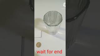 Coinwaterglasstrick experiment scienceexperiment [upl. by Corin]