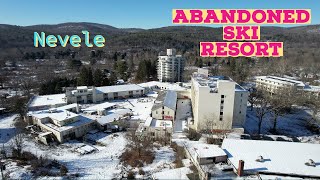 Exploring an Abandoned Ski Lodge in the Snow Inside the NEVELE GRANDE RESORT [upl. by Nevetse]