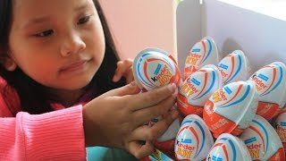 Kinder Surprise Eggs Unboxing Kinder Joy Surprise [upl. by Jarred29]