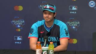 Shohei Ohtanis Japaneseonly press conference from 2024 MLB AllStar Game [upl. by Cinimmod]