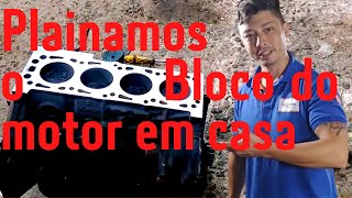 Como Plainar o bloco do motor em casa [upl. by Orin]