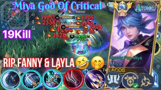 Legendary Miya God Most OP Miya 1 Hit Built amp Emblem mlbbcreatorcamp mlbb miya mobilelegend [upl. by Ravi723]