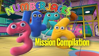 All 4 5 amp 6 Missions  Compilation  Numberjacks [upl. by Dogs]