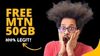 Get MTN 50GB for FREE MTN free Data [upl. by Arola647]