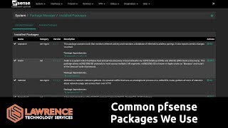 The Common pfsense Packages  Plugins We Use and Why [upl. by Mansur]