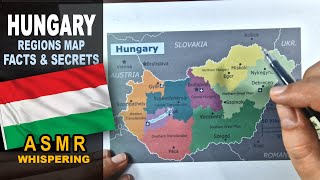 ASMR HUNGARY Regions Map Outline and Cities  Key Facts and Highlights  ASMR maps and facts [upl. by Viveca791]