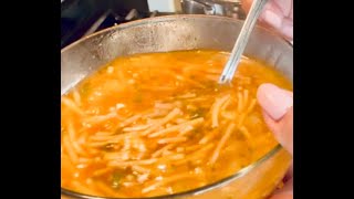 SOPA DE FIDEO DELICIOSA Y FACIL DE PREPARAR [upl. by Ellehcal]