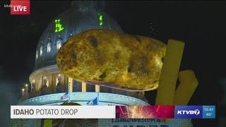 Watch Idaho Potato Drop rings in the new year in downtown Boise [upl. by Itida]