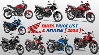 Honda All Bikes 2024 On road Price List Malayalam  Cb 300F Sp 160 Cb 300R [upl. by Nreval]