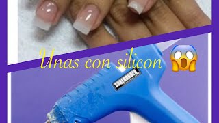 Uñas usando 💅silicon  😰 Funciona [upl. by Alice]