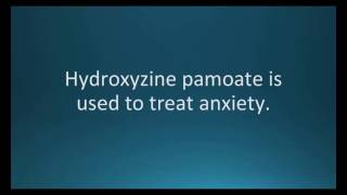 How to pronounce hydroxyzine pamoate Vistaril Memorizing Pharmacology Flashcard [upl. by Iznil]