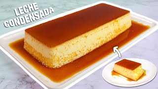 FLAN DE LECHE CONDENSADA CREMOSO Y FACIL  Solo 3 INGREDIENTES [upl. by Trager]