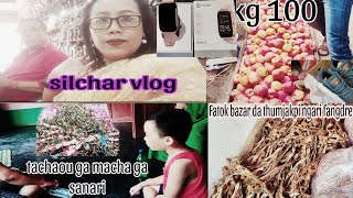 silchar vlog  fatok bazar da thumjakpi ngari fangktre🙄 online da gi pot lake🌷 [upl. by Lipman]