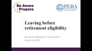 FY2024 Get Set for Retirement Preretirement  full presentation [upl. by Flavius]