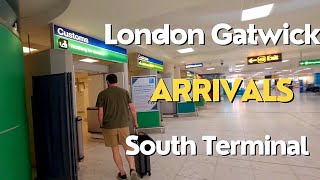 London Gatwick South Terminal Arrivals  Sep 2024 [upl. by Ahola581]