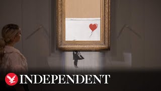 Banksy’s shredded painting sells for more than £18m [upl. by Reena]