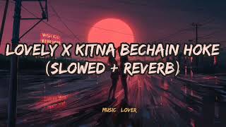 Lovely x Kitna Bachain Hoke Tumse Mila Song ❤🥀 New Famous Slowed  Reverb Mashup musiclover [upl. by Ailices]