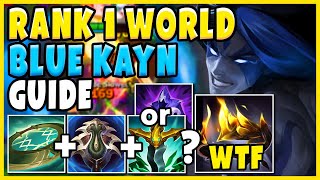 2024 ULTIMATE BLUE KAYN GUIDE Rank 1 Kayn WORLD How to play Kayn  League of Legends [upl. by Furmark]