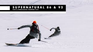 The 2017 LINE Supernatural 86 amp 92 Skis  Freeride Fun for Hardpack [upl. by Karli480]