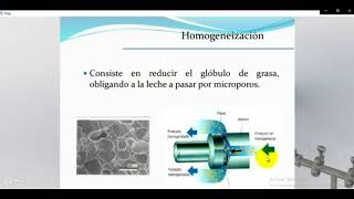 Higienizacion de la leche Homogeneizacion definitivo [upl. by Blockus]