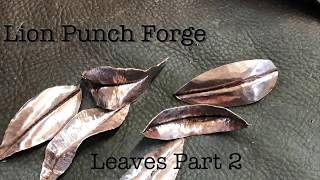 Metalsmith to Make copper leaves Part 2 metalsmithing for beginners Jewelry basics [upl. by Ecinrev]