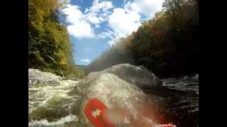 White water kayaking West River Vermont the Dumplings  where Olympics kayakers trained [upl. by Meredithe71]