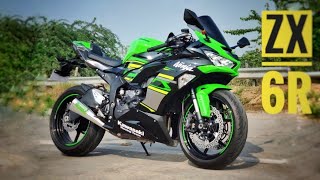 Kawasaki ZX6R  Top Speed on ALL Gear hyperriding [upl. by Jessen]