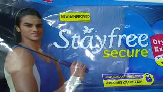 Stayfree pad review  Stay free secure XL sanitary pads review  Sanitary Pads Review [upl. by Nimref]