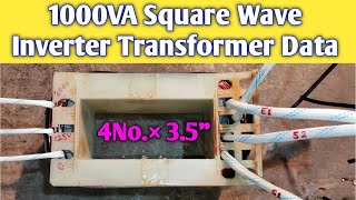 1000VA Square Wave Inverter Transformer Data  1000VA Inverter Transformer  Electronical Vikash [upl. by Constance]