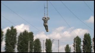 Airborne Brigade Jump Training  Parachute Landing Fall PLF [upl. by Kcaj]