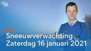 LIVE NIEUWSTE SNEEUWUPDATE VOOR ZATERDAG 16 JANUARI 2021 [upl. by Ynffit]