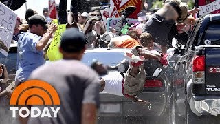 Charlottesville Protests Man Who Allegedly Drove Through Crowd Arrested  TODAY [upl. by Odnamra]