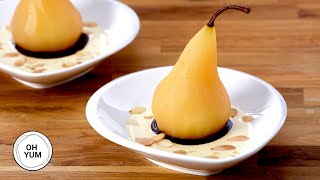 Professional Baker Teaches You How To Make POACHED PEARS [upl. by Marilin41]