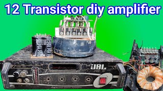 Diy Amplifier  How to make Transistor amplifier  নিজেই তৈরি করতে পারবেন এমপ্লিফায়ার [upl. by Ruhtracam]