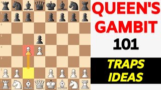 Learn the Queens Gambit Chess Opening TRAPS amp Errors [upl. by Petey]