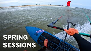 Blown Off The Water On A 6m Spring Sessions In Cape Hatteras [upl. by Bradeord]