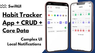 SwiftUI 30  Habit Tracker App  Core Data  Complex UI  MVVM  CRUD  Xcode 13  SwiftUI Tutorial [upl. by Robins]