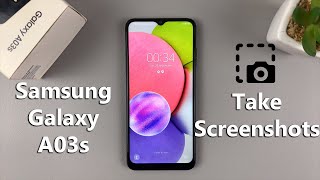 How To Take a Screenshot On Samsung Galaxy A03s [upl. by Sueahccaz]