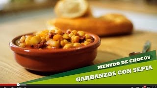 Garbanzos con Sepia  Menudo de Chocos [upl. by Huoh]