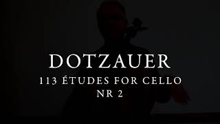 Dotzauer  113 etudes for cello N2 Aurelio Bertucci [upl. by Satsoc613]