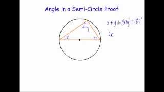 Angle in a Semi Circle Proof [upl. by Connors]